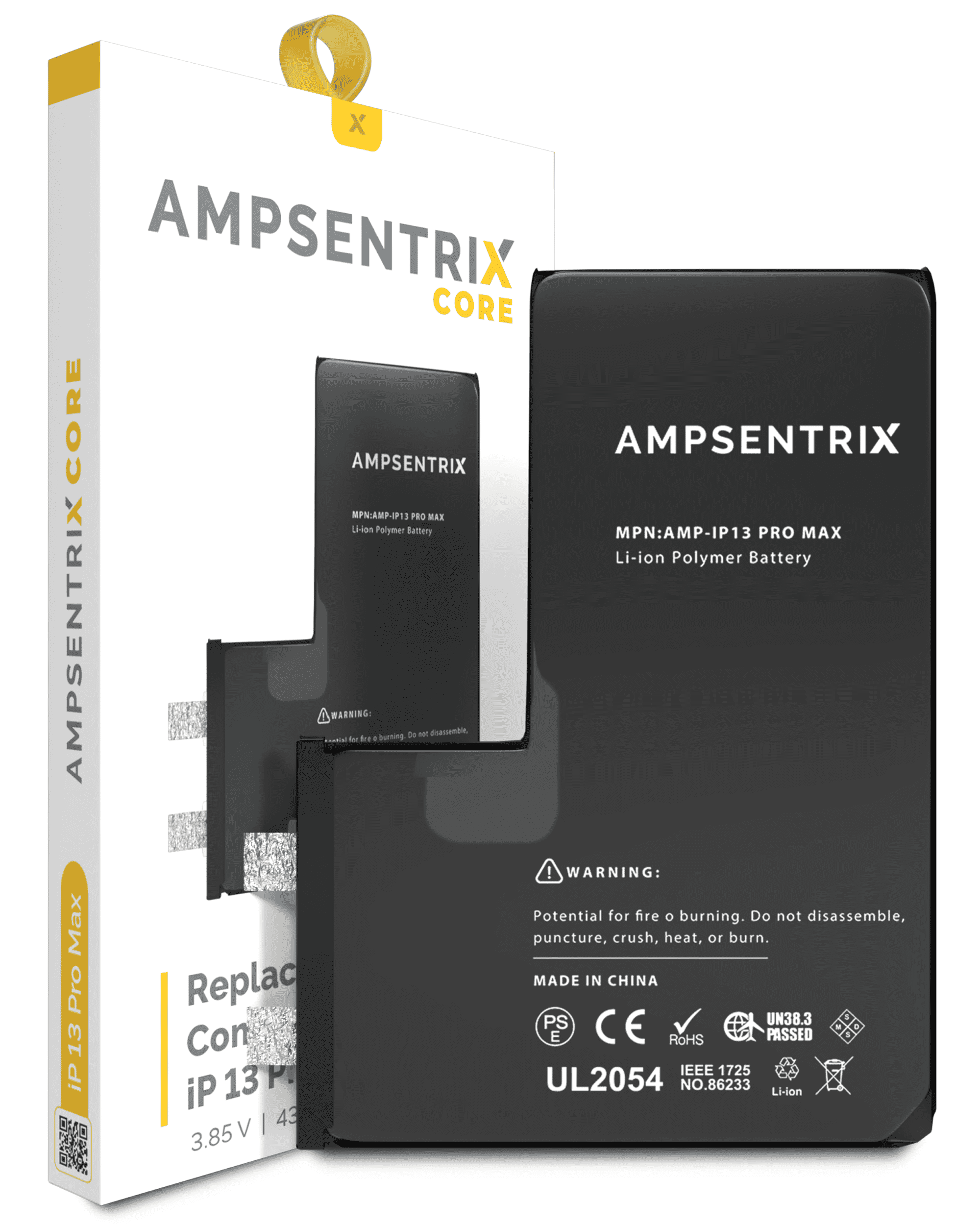 Bateria Litio Ampsentrix CORE iPhone 13 PRO MAX (Requiere Soldadura)