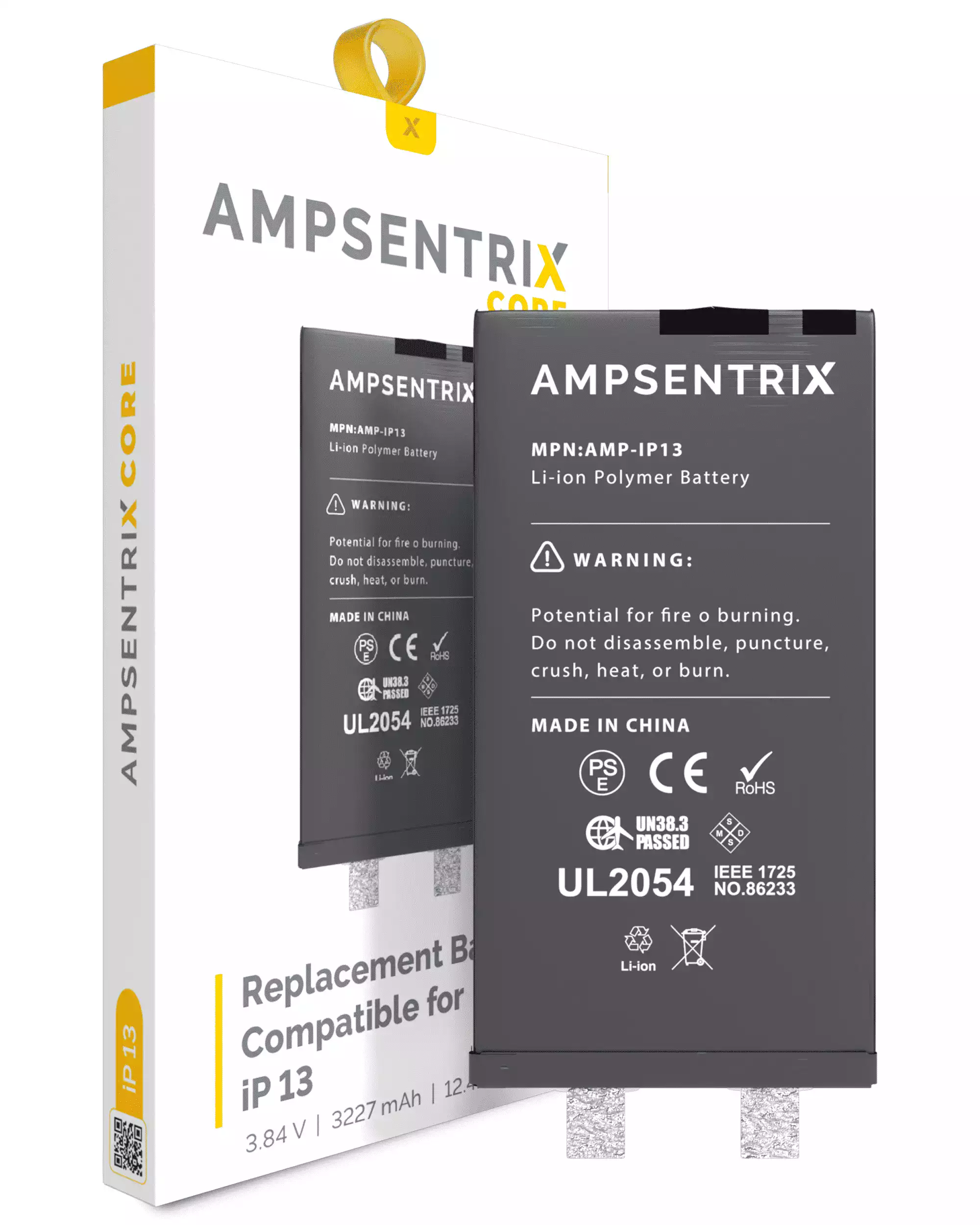 Bateria Litio Ampsentrix CORE iPhone 13 (Requiere Soldadura)
