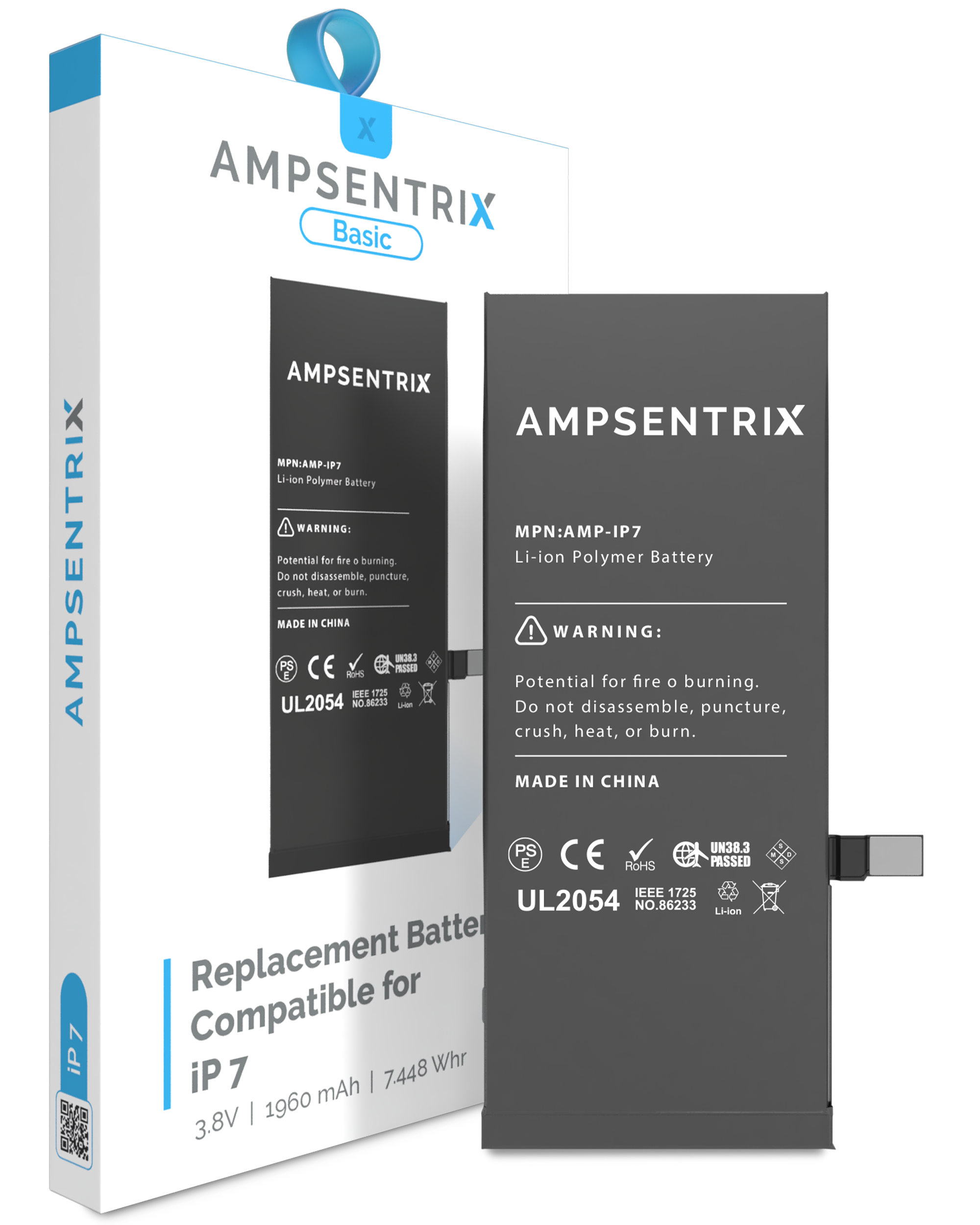 Bateria Litio Ampsentrix iPhone 7 (Basica)