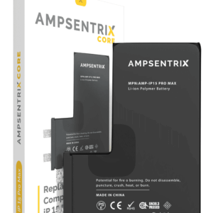 Bateria Litio Ampsentrix CORE iPhone 15 PRO MAX (Requiere Soldadura)